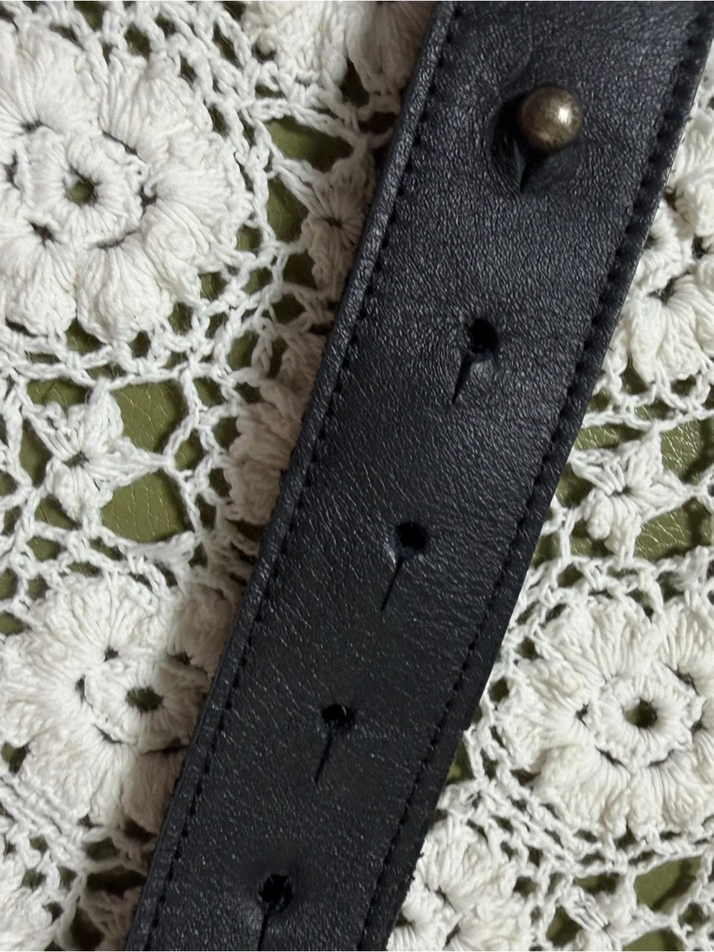 Eileen Fisher Black Leather Waist Belt